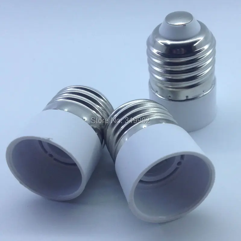 10 PCS E27 to E14 lamp Holder Converter Socket Conversion LED Halogen candle light Bulb Base Copper Adapter Fireproof Material | Лампы и