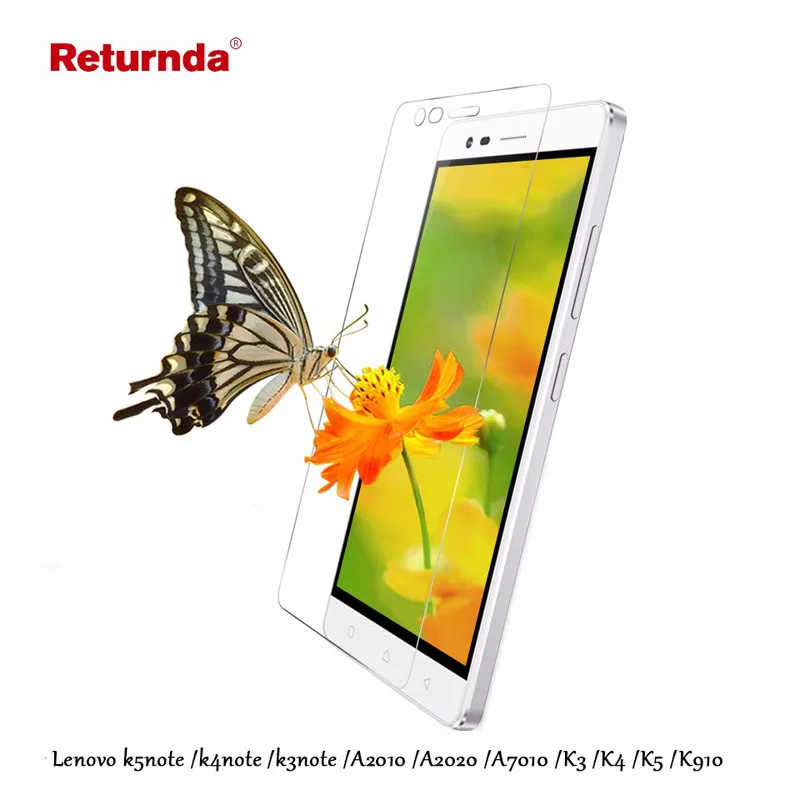 Защитная пленка для экрана с твердостью 9H Lenovo K910 K4 note K3 A2010 A2020 A7010 K5 Note A6000|tempered glass