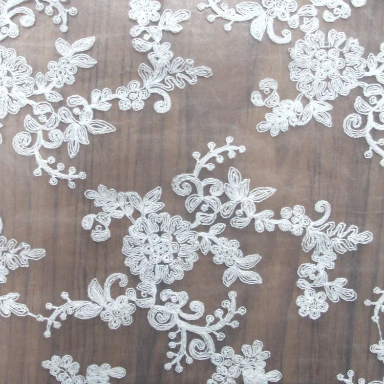 Новая высококачественная Лоскутная Ткань Сетка французский тюль кружевная