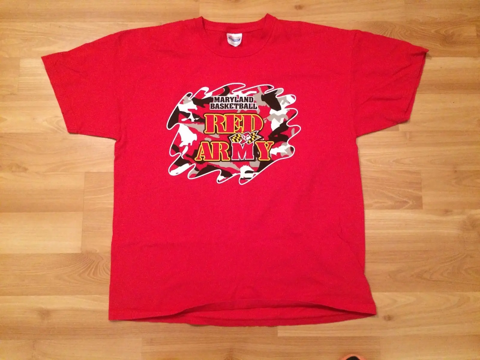 2004 Университет Мэриленда терпс баскетбольная Футболка мужская XL красная