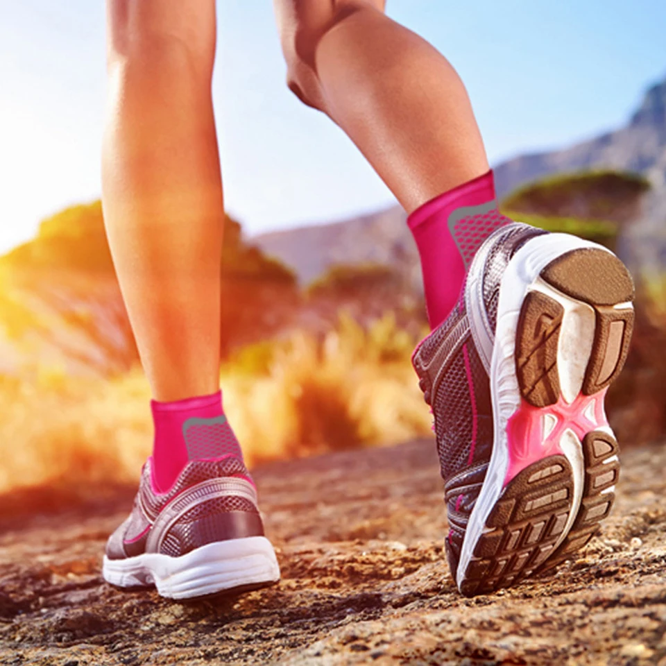 1 шт. воздухопроницаемой пяткой Поддержка регулируемые спортивные эластичные