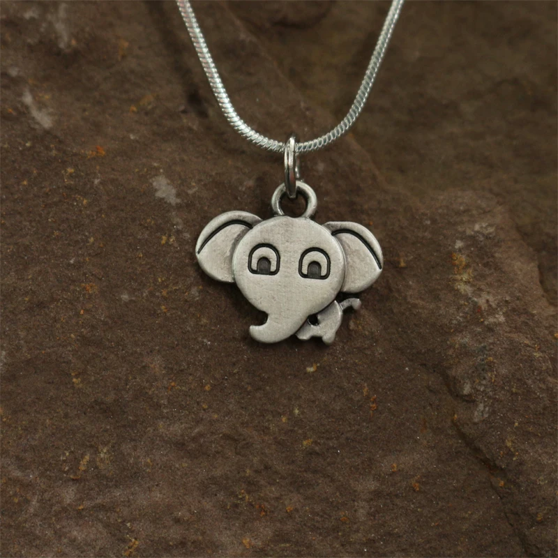 Lansix 20 шт. милое маленькое мультяшное ожерелье со слоном подвески для женщин с