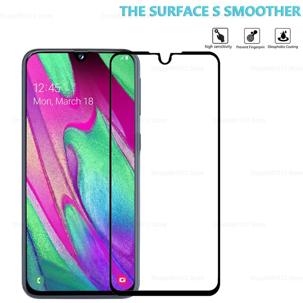 Защитное закаленное стекло для Samsung Galaxy A40 полная защита экрана SM A405FN/DS A405F/DS
