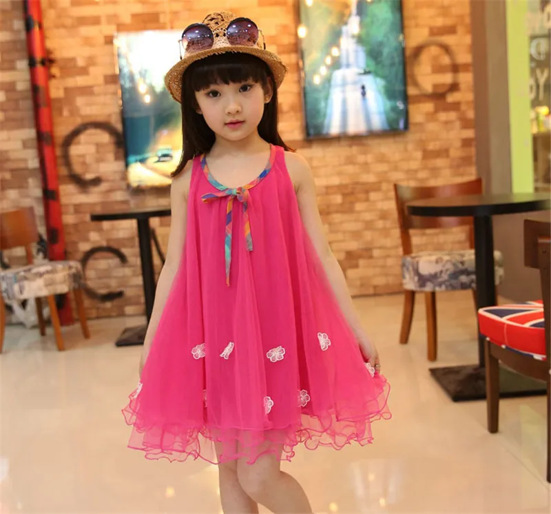 Милое Тюлевое платье принцессы для маленьких девочек летнее праздничное Пышное