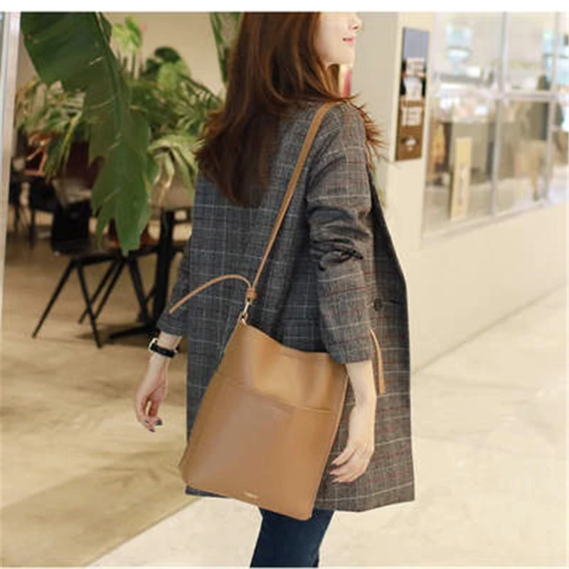 Fashion Big size Autumn Winter Women Blazers And Jackets Vintage Long Sleeve Plaid Large Size Female Blazer Pockets Button J743