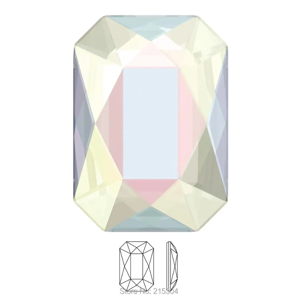 Элементы Swarovski изумруд(2602) AB Кристалл(без горячей фиксации или горячей фиксации) железо на(8x5,5 мм, 14x10 мм) плоские стразы