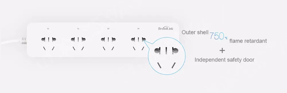 BroadLink MP1 Смарт Мощность розеток отдельно Управление этикетки Wi-Fi пульт для Управление 4 розетки Мощность разъем для Умный дом автоматизации