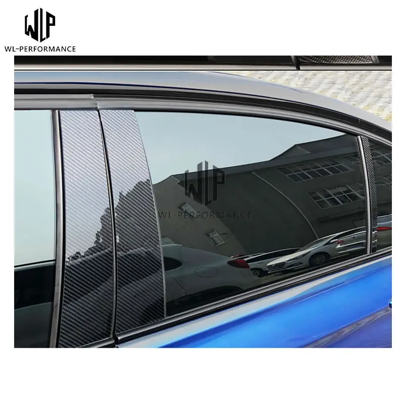 Carbon Fiber Car Window B C Pillars Auto Stickers Trim Covers Styling For mercedes w204 E class GLA GLC Accessories 07-up | Автомобили и