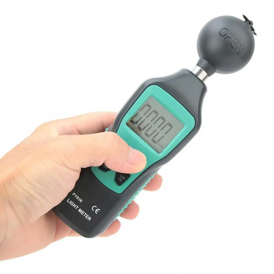 0 200000 Lux Мини цифровой Luxmeter ЖК дисплей ручной осветитель люминометр фотометр