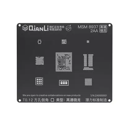 QIANLI iBlack 3D BGA трафарет MTK6582 MSM8917 2AA/8937/8953 1AB/B01 AB/8940 1AA/8916/8909 SDM636/660 Reball Tin Plant|Сварочные