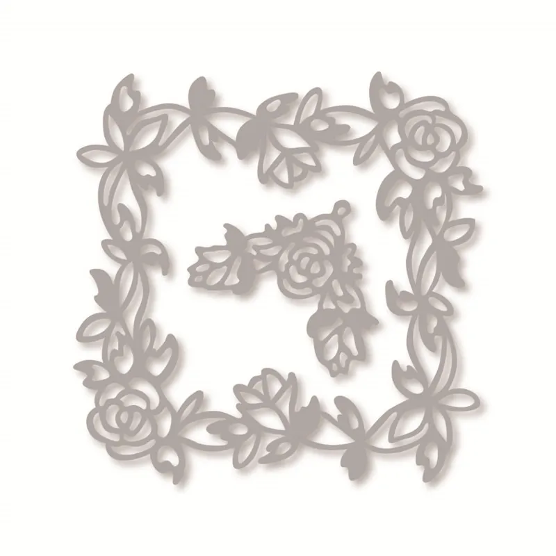Swovo etch vine уголки для резки металла DIY трафареты скрапбукинга тиснение бумажные