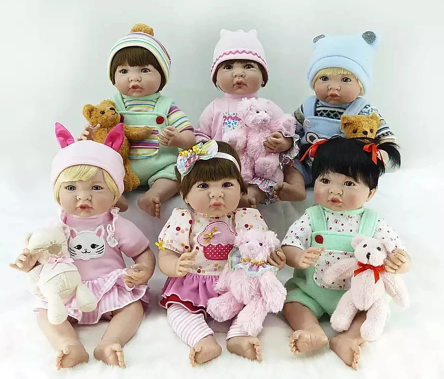 14inch Silicone Reborn Super Baby Lifelike Toddler Bonecas Kid Doll reborn toys creative dolls Toys For Kids Gift | Игрушки и хобби