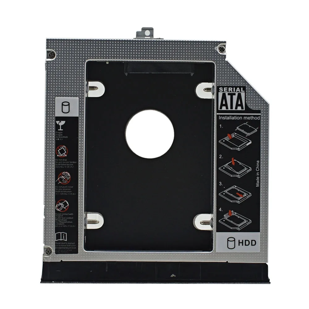 Алюминиевый 2nd HDD Caddy 12,7 мм SATA 3,0 2," для Dell Latitude E5400 E5410 E5420 E5500 E5510 E5520 корпус жесткого диска