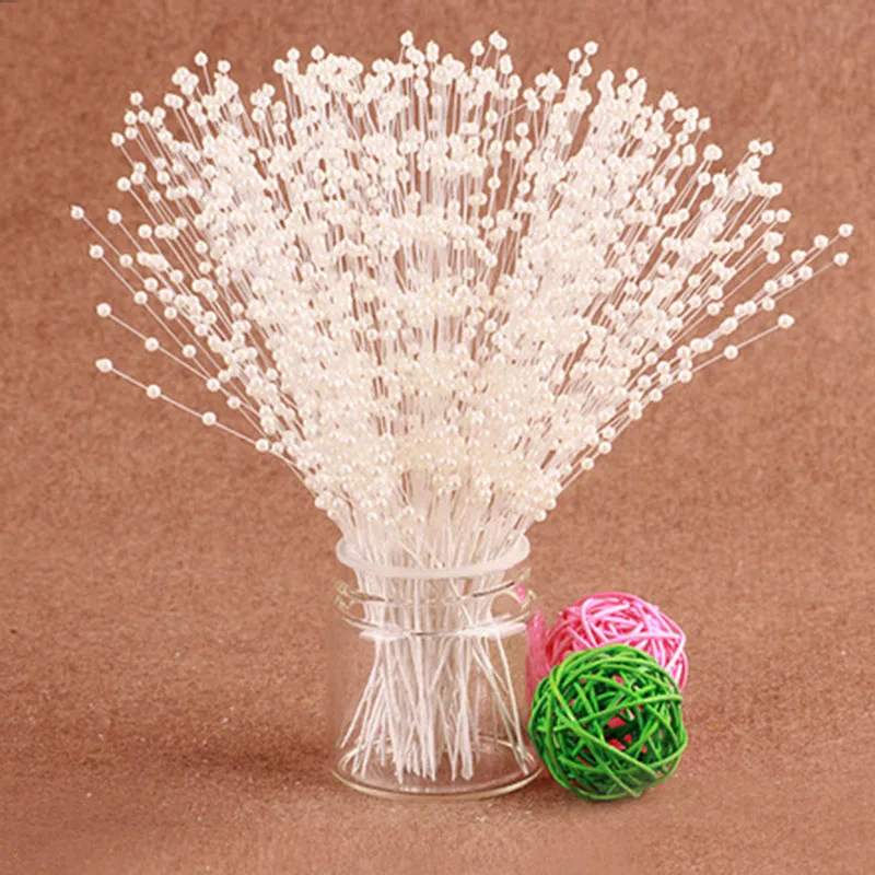 10 шт. Свадебный букет амулеты Искусственные цветы дом Декор спрей жемчужный шнур