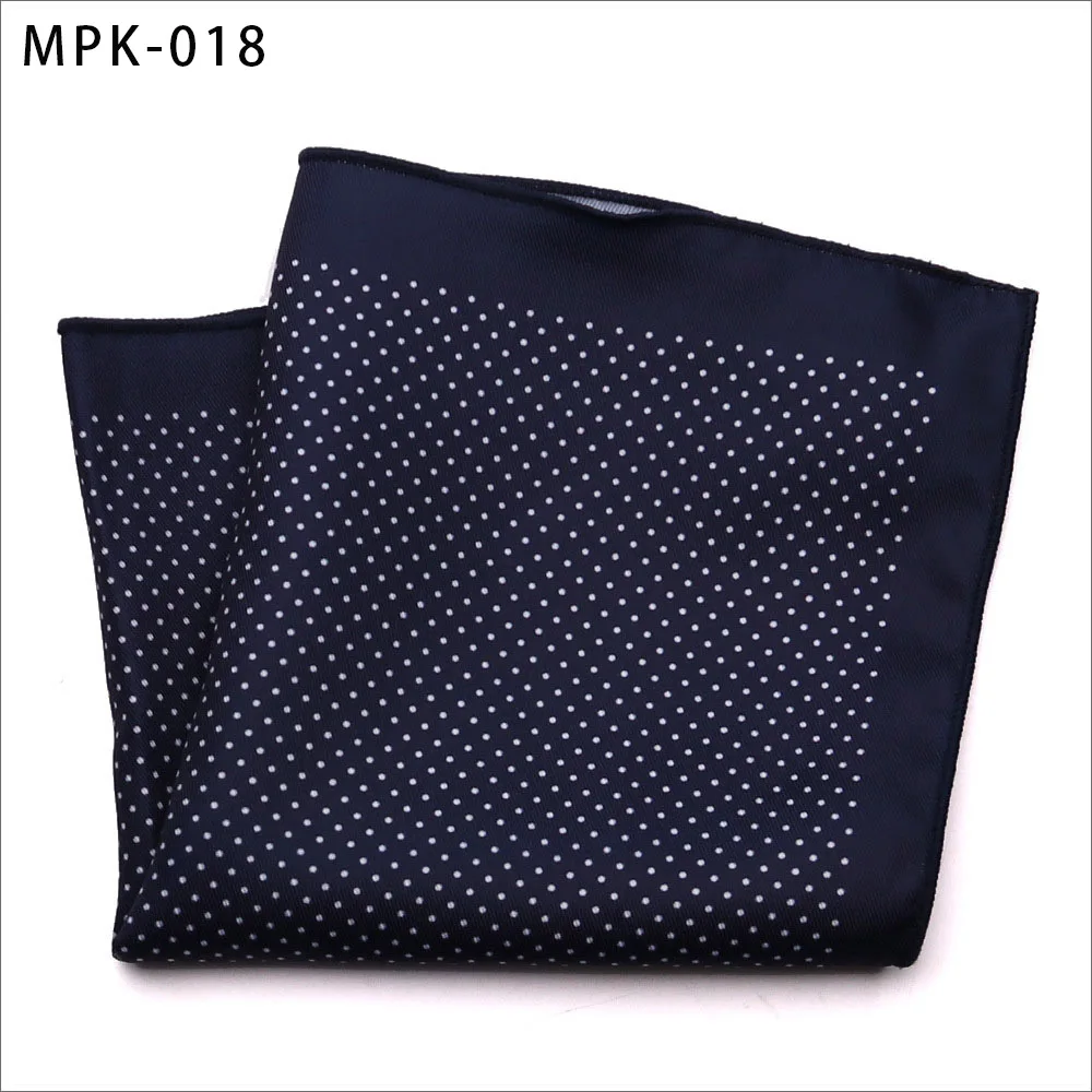 Новинка, модный мужской платок, карманный, квадратный, популярный, 25X25 см, большой, мужской, с узором пейсли, в горошек, нагрудные Платки для свадьбы, мужской костюм - Цвет: MPK-18