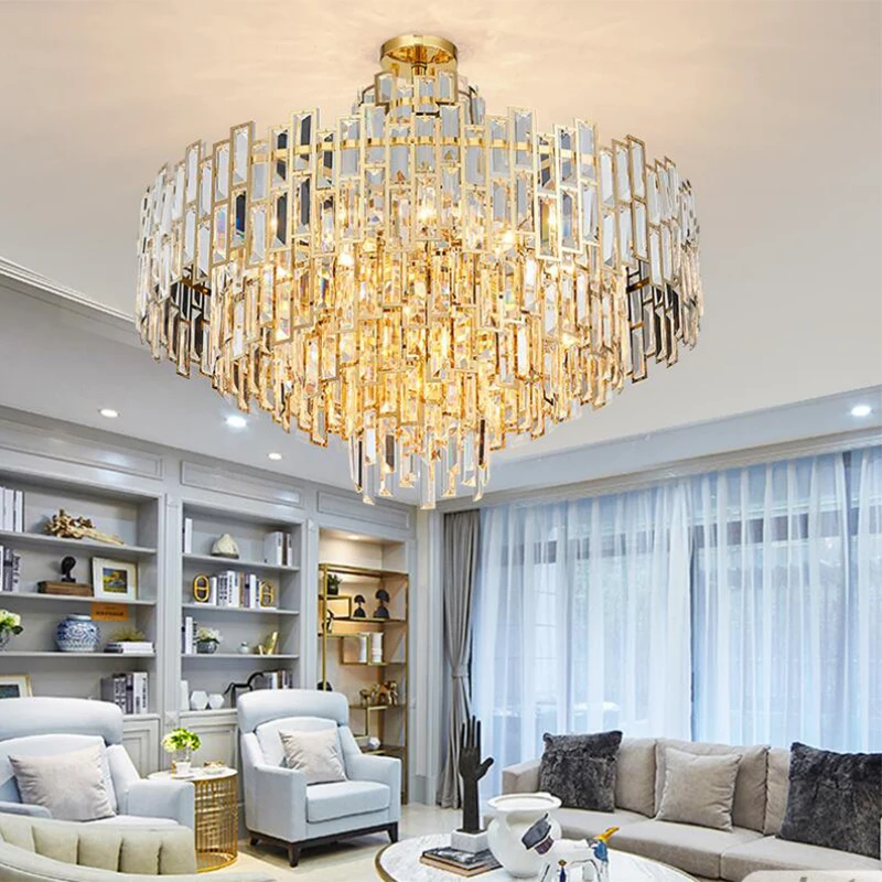 Jmmxiuz модерн блеск RU ручек на выбор хрустальные Pour Le салон De Luxe Cristaux Suspendus