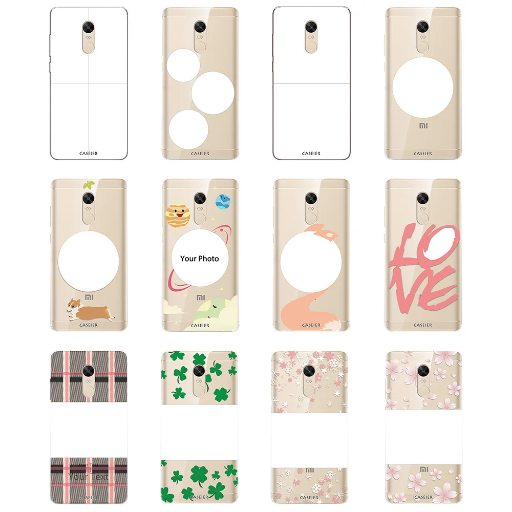 Caseier DIY уникальный чехол для телефона Xiaomi Redmi 4 4x 4A Note Mix Силиконовые ТПУ Чехлы 3 S Pro 5X