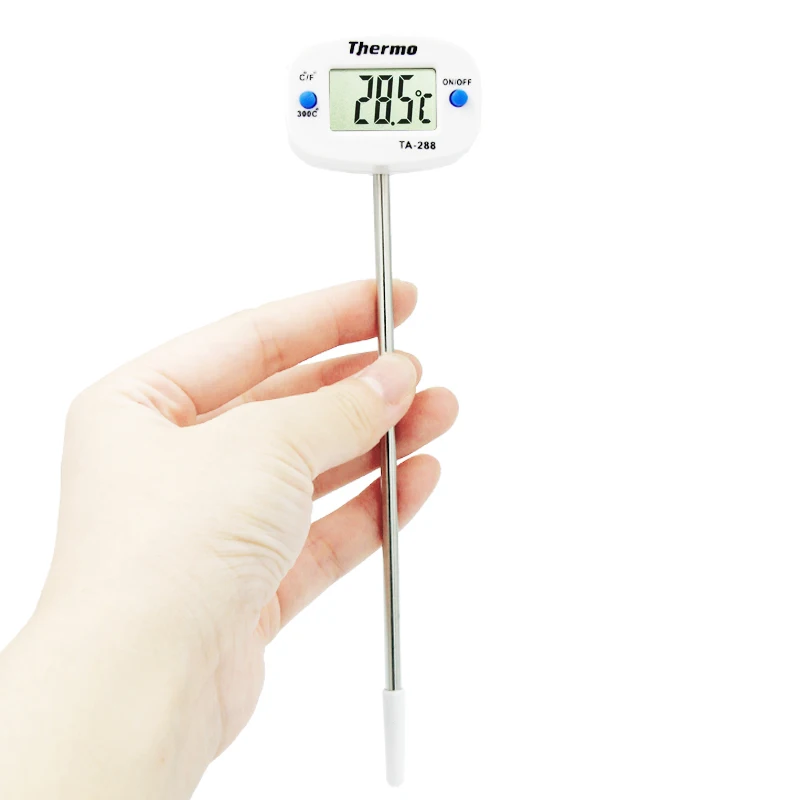 New LCD Display Digital Indoor Cooking Kitchen Food Thermometer tester temperature meter tool Stainless Steel Sensor Probe | Инструменты