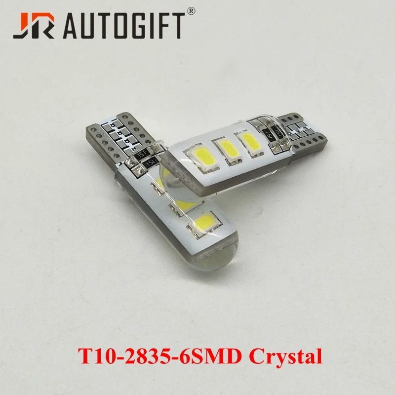 50 шт. габаритные огни s T10 2835 Светодиодный 6 SMD СВЕТОДИОДНЫЙ 194 W5W Кристалл