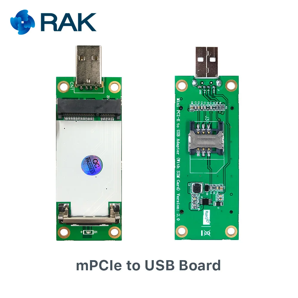 RAK8213 BG96 на базе Mini PCIe cellular IoT module GNSS + NB USB2.0 CatM1 и NB1  EGPRS Pin совместимый с EC21