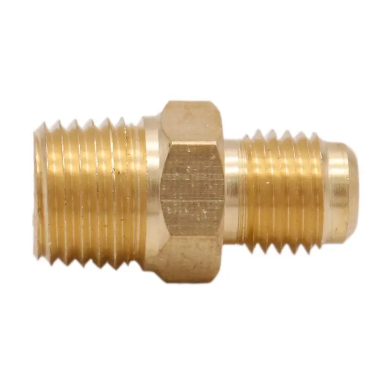 Латунный фитинг адаптер 1/4 &quotMFL x 1/4&quot Мужской NPT латунный замена регулятора