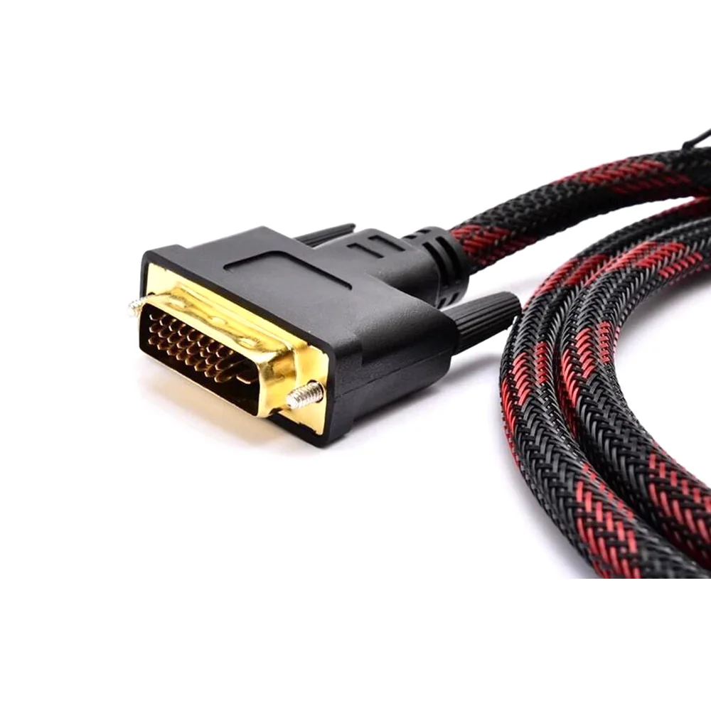 Высокоскоростной Кабель-адаптер 1 5 м DVI D DVI-D 24 Pin Dual Link HD 1080P TV To для монитора с