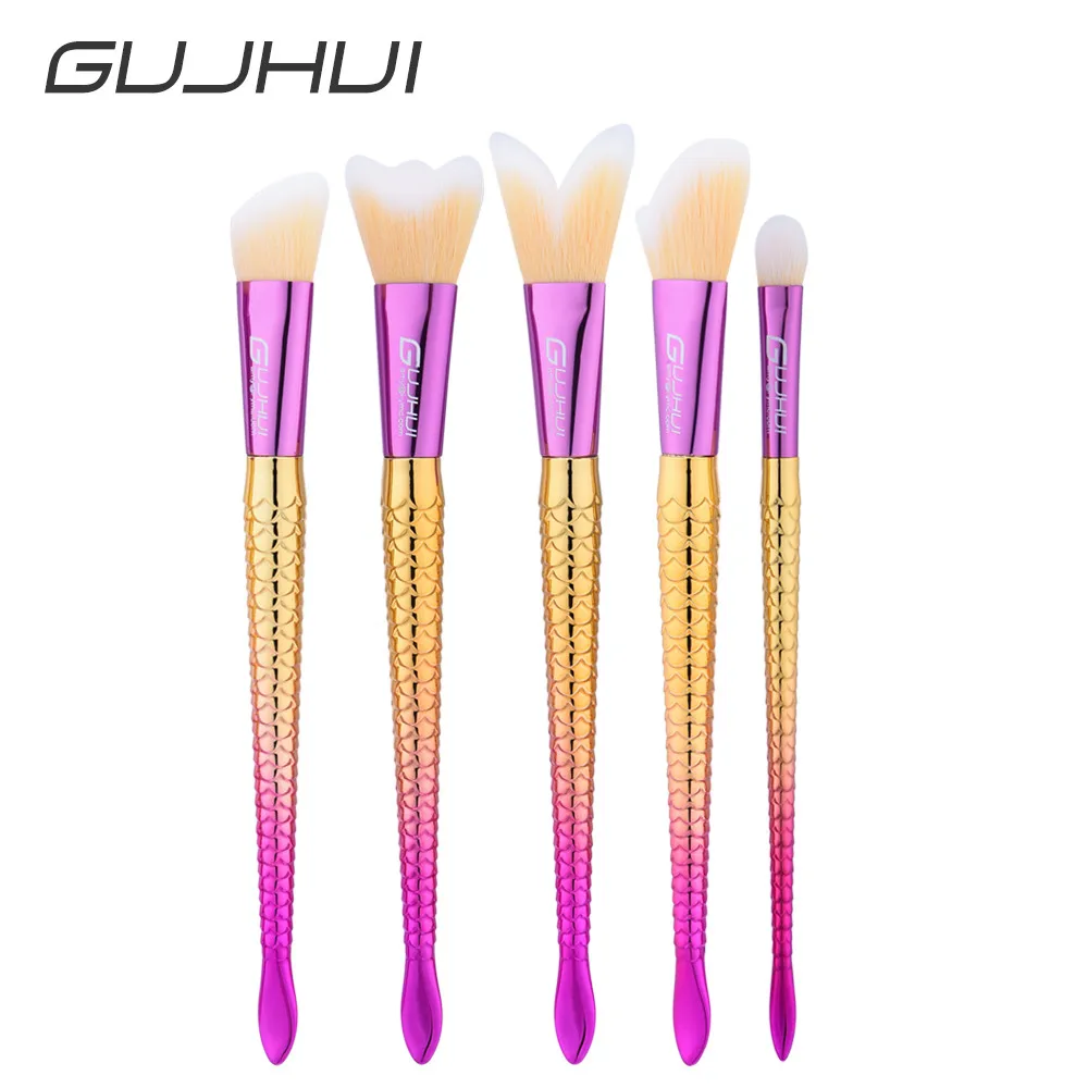 GUJHUI-12-0102 5 Профессиональная Кисть для макияжа шт. растушевки карандашей основа