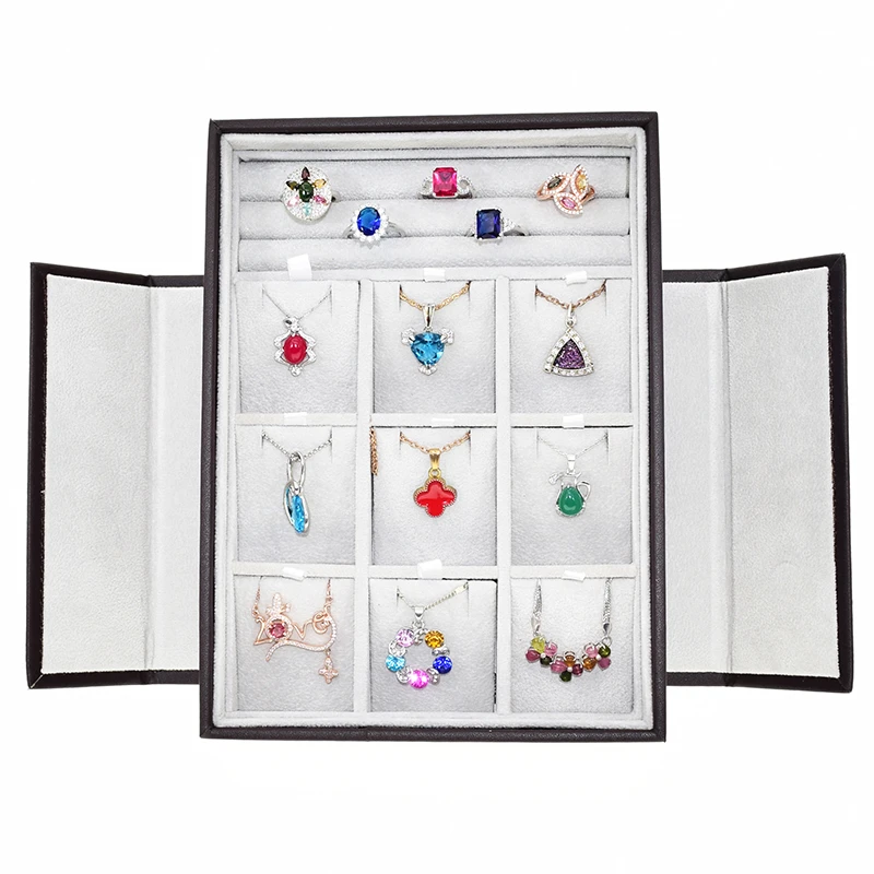 Портативный кулон кольцо шкатулка выставочный зал лоток дисплей реквизит