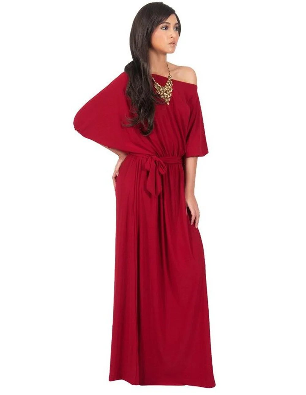 Сексуальное женское длинное вечернее платье в стиле бохо больших размеров