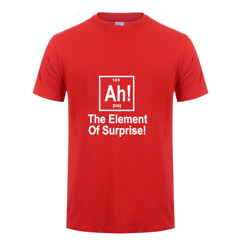 Брендовая футболка с надписью Element Of Surprise и Geek Science забавный подарок на день