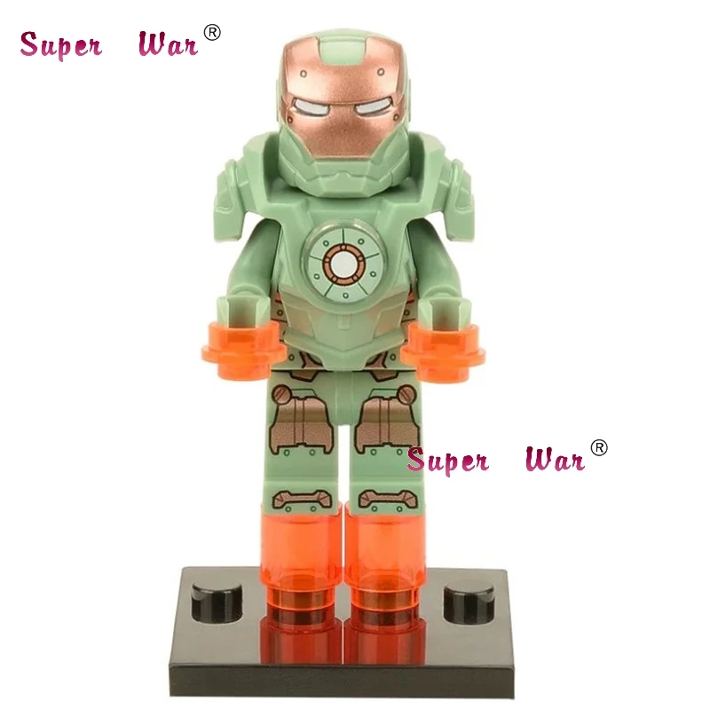 233 Один Marvel Мстители Железный человек Броня коллекционные Tony Stark военная машина строительные блоки кирпичи игрушки для детей - Цвет: 233