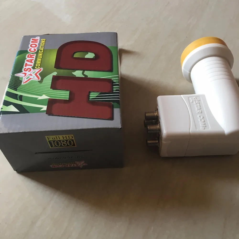 Универсальный Quad LNB SR-4604 Мини HD цифровое спутниковое 4 выхода s 0.1db LNB LNBF, Full HD цифровой KU диапазон 4-выход LNB LNBF