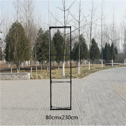 80 by 230cm 2,3 м цветочный настенный стенд металлический цветочный фон Рамка Хорошее качество складной Стенд пенокартон Конференц-фоновая рамка - Цвет: 80 by 230cm