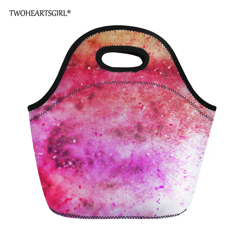 CC4051Z20 Twoheartsgirl красочные сумки для обедов для женщин теплоизоляционные сумка для детей непромокаемая еда сумка Пикник сумки крышка бутылки - Цвет: CC4051Z20