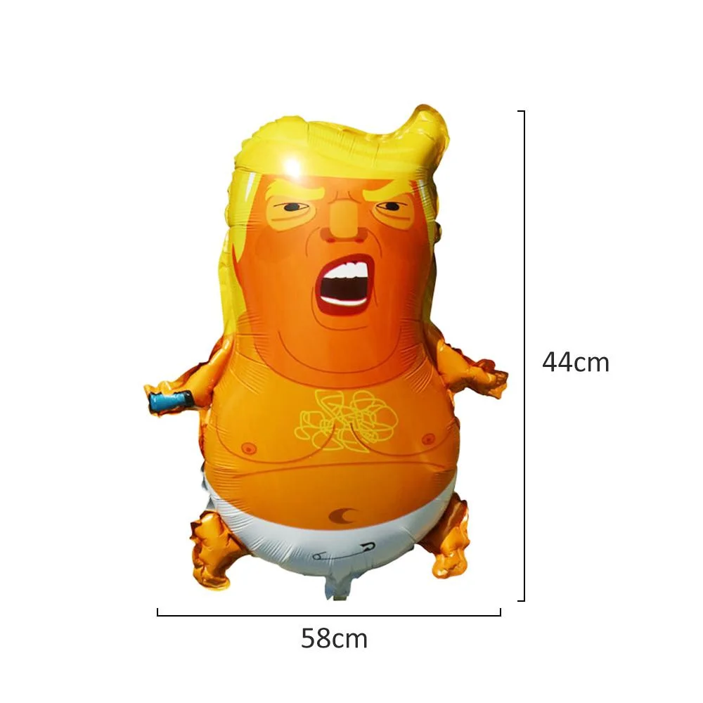 Забавные воздушные шары из алюминиевой пленки с изображением Дональда Трампа