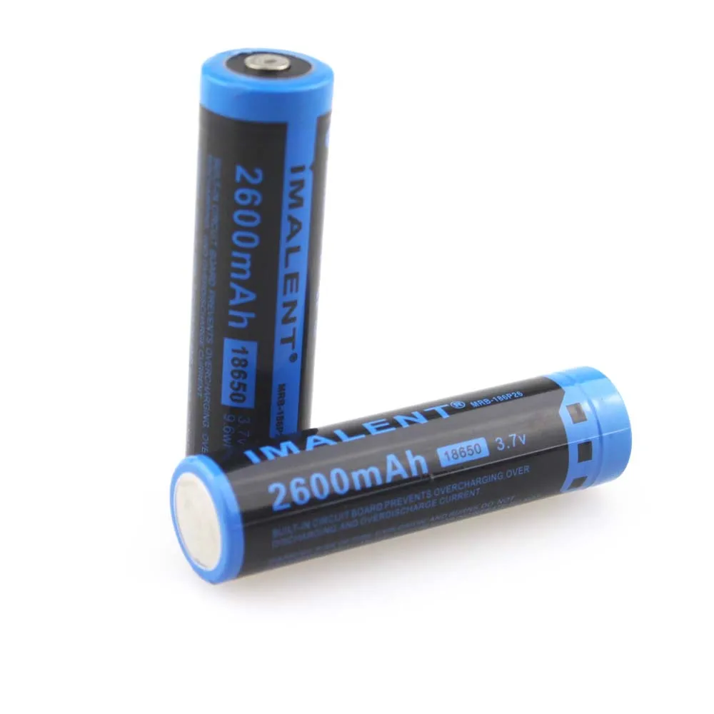 IMALENT MRB 18626 18650 2600mAh 3 7 V литий ионная аккумуляторная батарея с защитой PCB (1