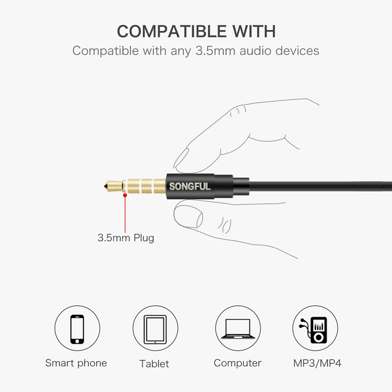 T3 оригинальные наушники Стерео тяжелый бас звук Качество наушников с микрофоном