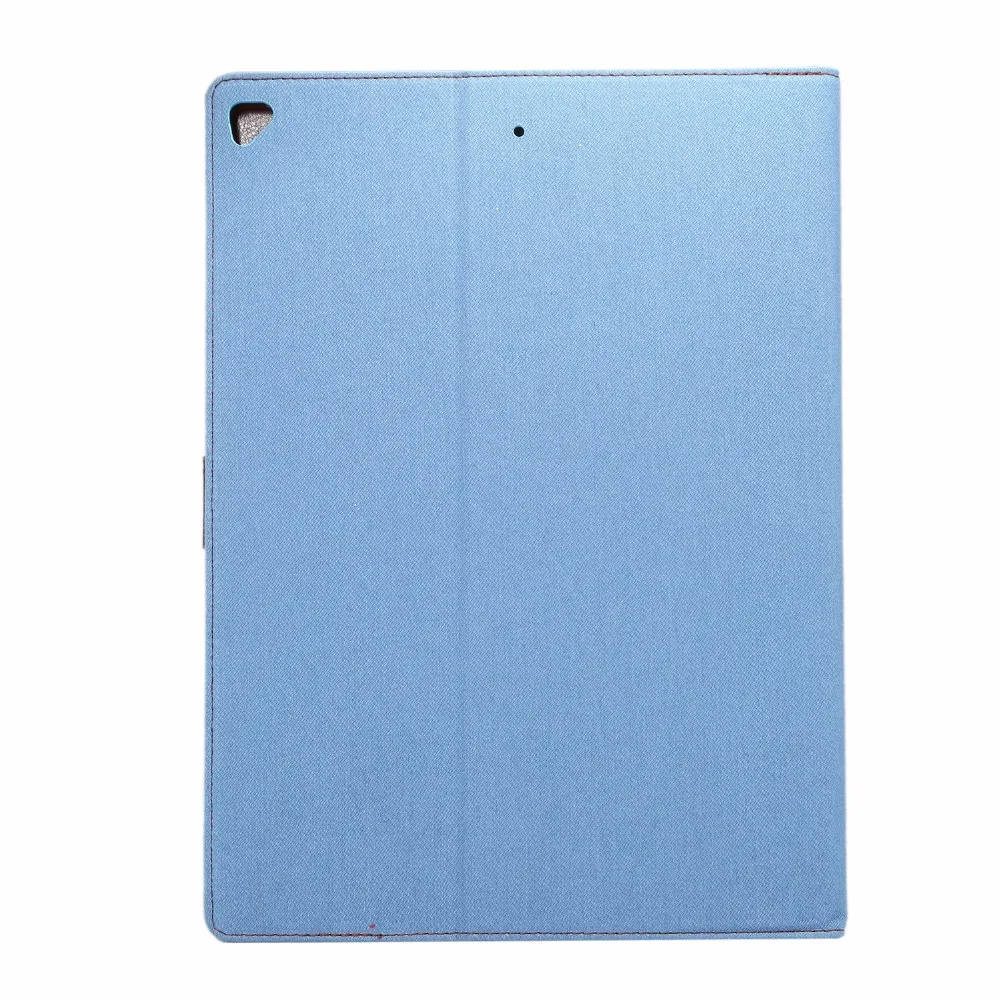 Для iPad Pro 12.9 &quot2015/2017 джинсовое Стиль PU кожа стоять фолиант флип чехол Smart Auto