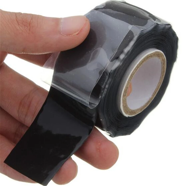MTSPACE черная 25 мм 3 метра Водонепроницаемая силиконовая лента для ремонта