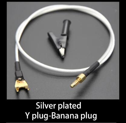 with Y plug-Banana 2 Коробка один HiFi аудио GND усилитель декодер динамик аудио заземление коробка настройки коробка очиститель питания электронный черное отверстие - Цвет: with Y plug-Banana 2