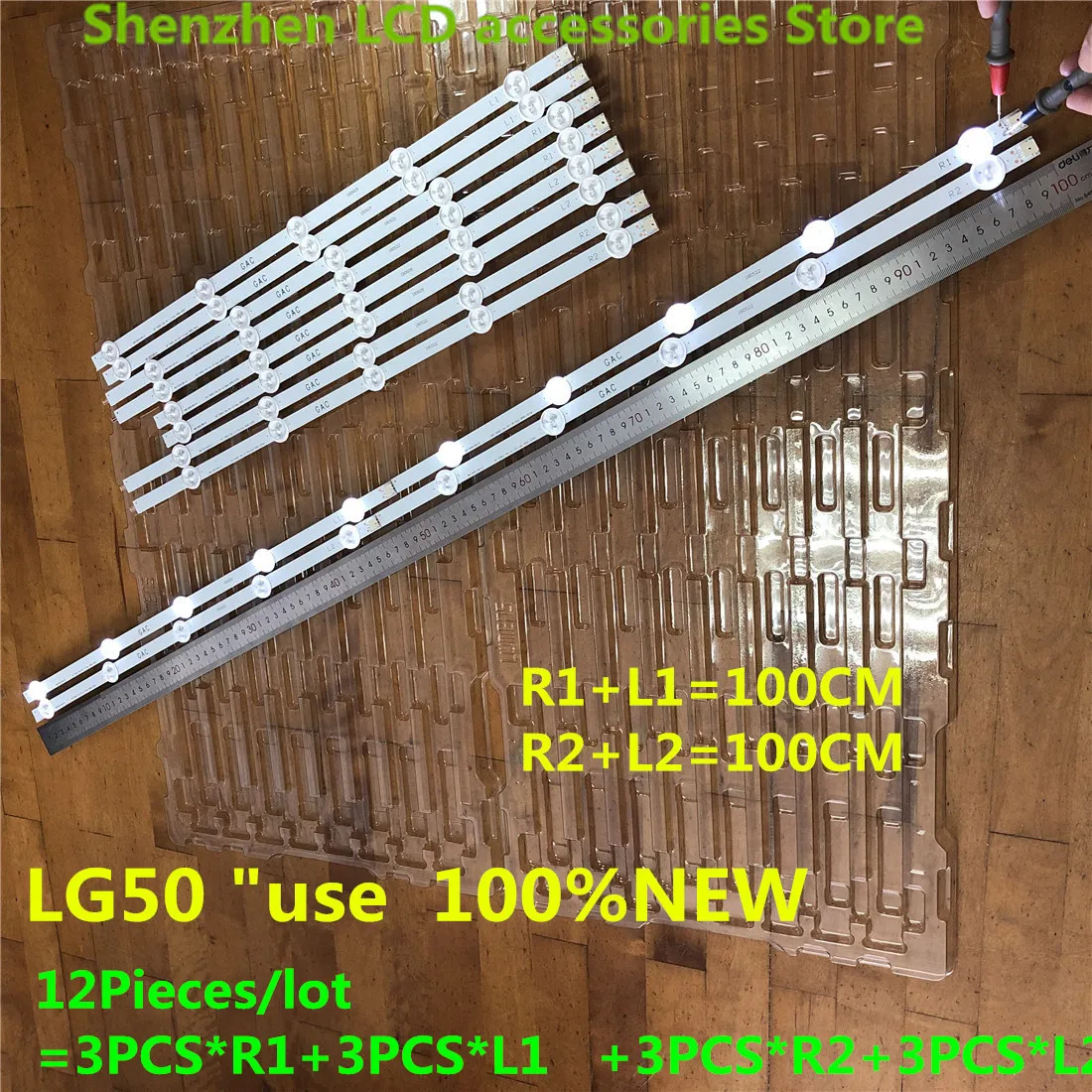 24 шт./лот для 50 &quotROW2.1 Rev 0 4 1 L2-Type 6916L-1272A LC500DUE -SF -R1 полоса подсветки 100% новая | Запчасти для фотовспышек -33017220711