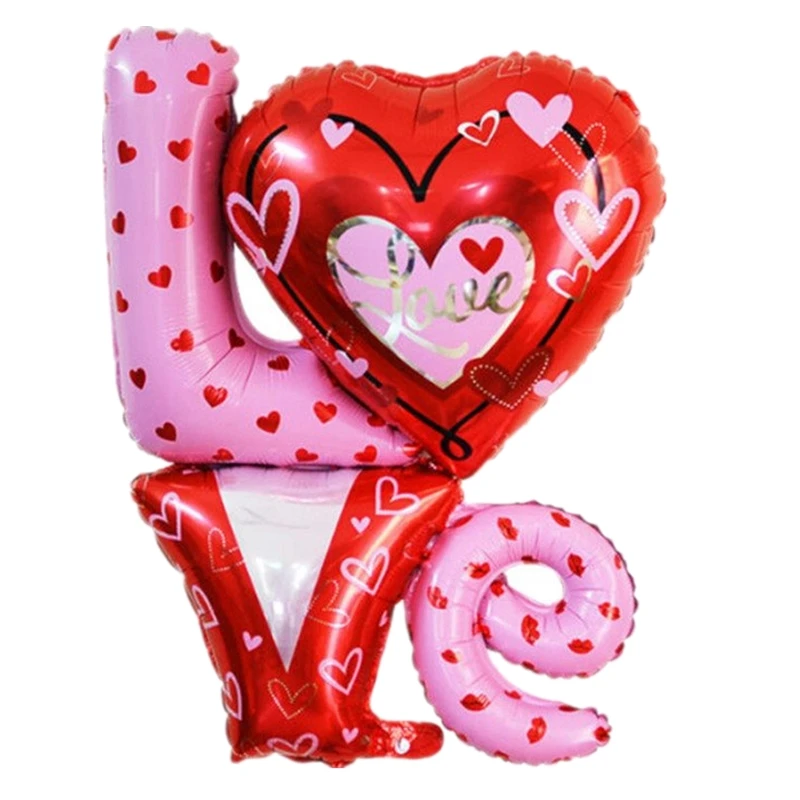1 шт. Babyshower любовь в форме сердца надувной шар из алюминиевой фольги Вечеринка