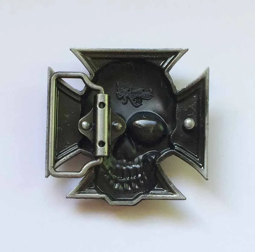 Skull and Cross Belt Buckle SW-BY681 suitable for 4cm wideth snap on belt with continous stock | Дом и сад