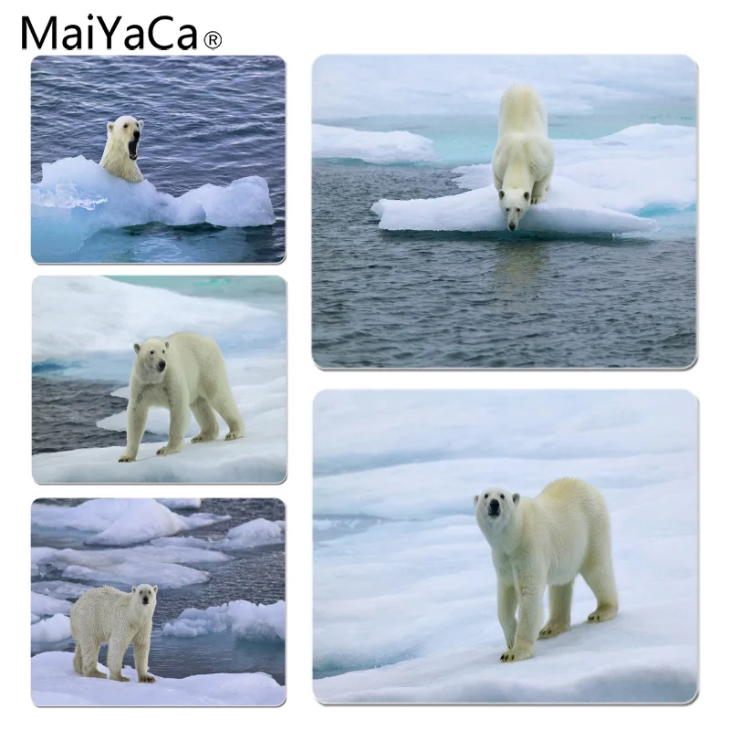 

MaiYaCa Polar bear gamer play mats Mousepad Size for 25X29cm Gaming Mousepads