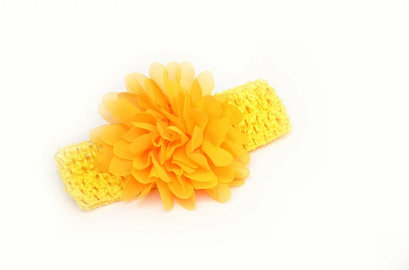 10pcs/lot Lace Chiffon Hollow Out Flower Crochet Headband kids Girls Dress Up Hair Accessories For Women And | Детская одежда и