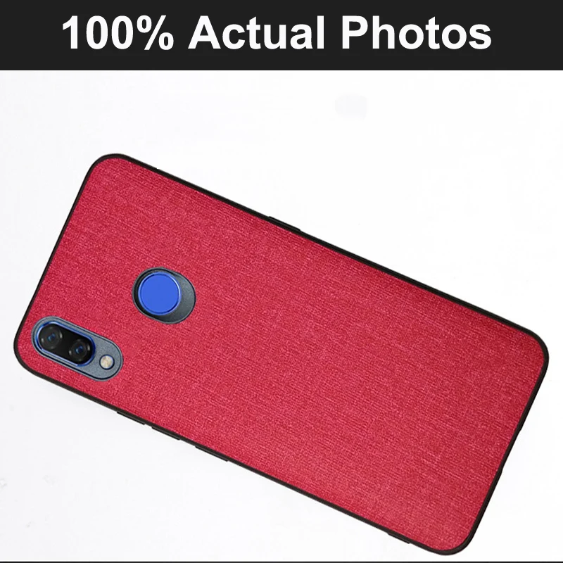 6.3&quot For Huawei Nova 3 Silicone Case Cover Bumper Fabric Nova3 TPU Soft Silicon Inside Cotton Cloth Outside shell | Мобильные