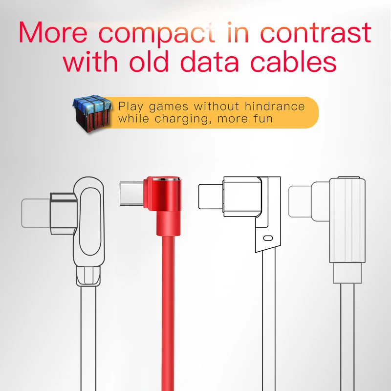 НОСО U37 Тип usb C 90 градусов быстрая зарядка usb c L Тип-c 3,1 шнур данных Зарядное устройство для samsung S8 S9 S7 Примечание 8 9 Xiaomi mi5