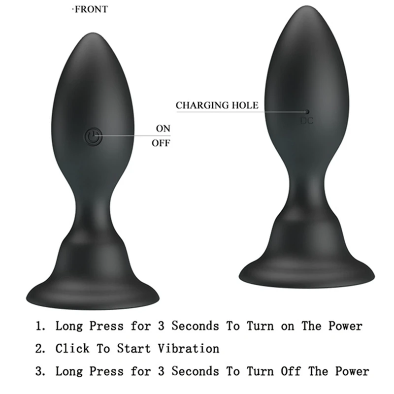 Водонепроницаемый вибрирующий Анальная пробка взрослые секс-игрушки для мужчин