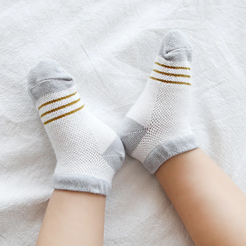 Baby Socks Newborn 5Pairs/lot Baby Socks Summer Mesh Thin Baby Socks for Girls Cotton Newborn Boy Toddler Socks for 0~3 Year