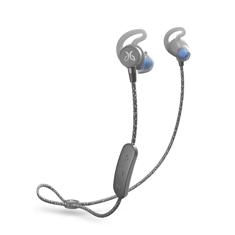 GRAY Беспроводной Bluetooth 5,0 для занятий спортом и прослушивания музыки и звонков - Color: GRAY